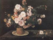 Gustave Courbet Flower Germany oil painting artist